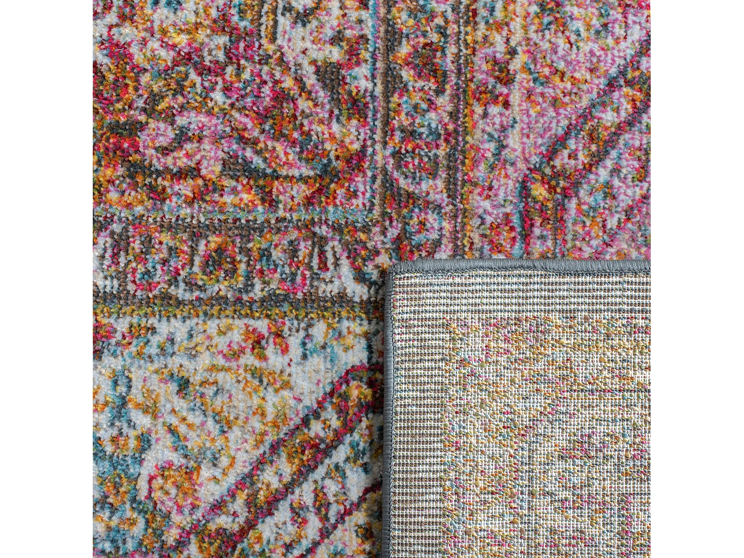 Tapis Neutre/Rose 91 X 152 cm - Eve