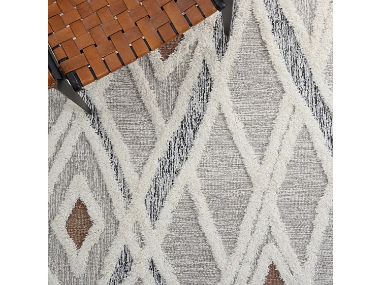 Tapis Gris/Ivoire 61 X 91 cm - Vienna