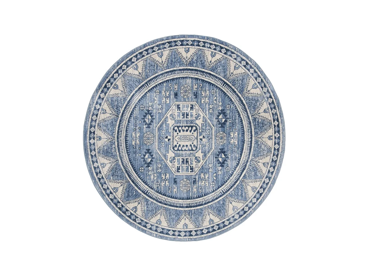 Tapis Bleu/Gris 201 X 201 cm - Kara