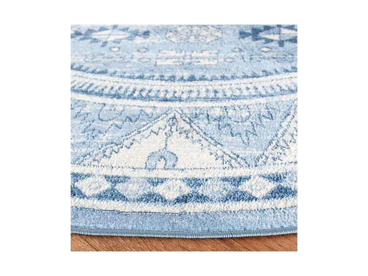 Tapis Bleu/Gris 201 X 201 cm - Kara