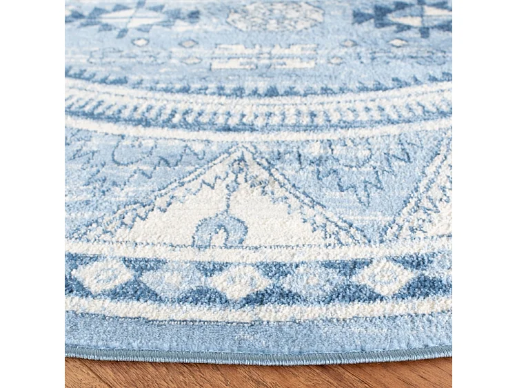 Tapis Bleu/Gris 201 X 201 cm - Kara