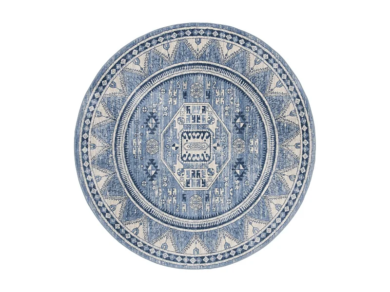 Tapis Bleu/Gris 201 X 201 cm - Kara