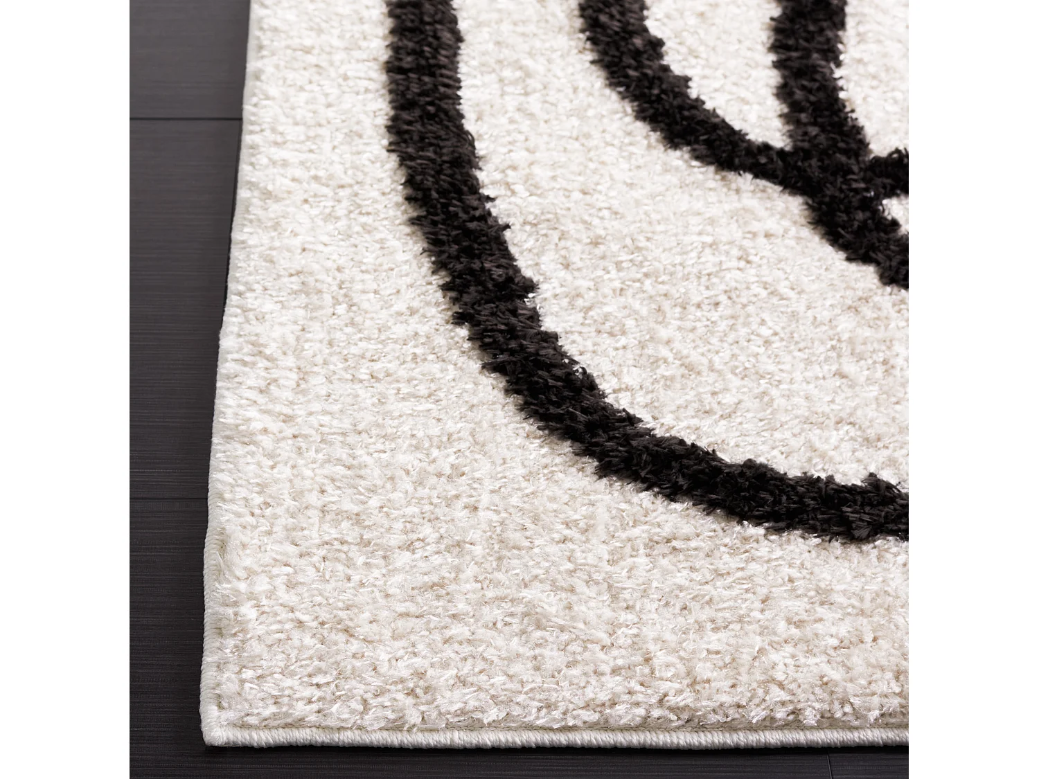 Tapis Ivoire/Noir 122 X 183 cm - Verena