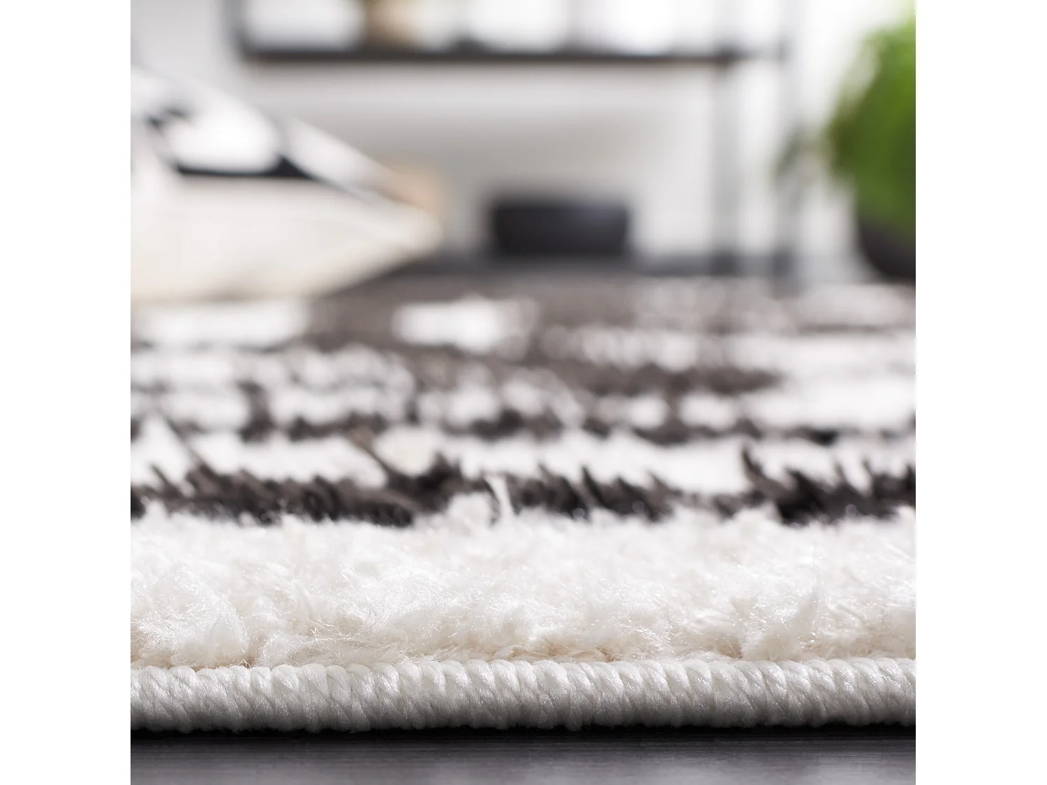 Tapis Ivoire/Noir 122 X 183 cm - Verena