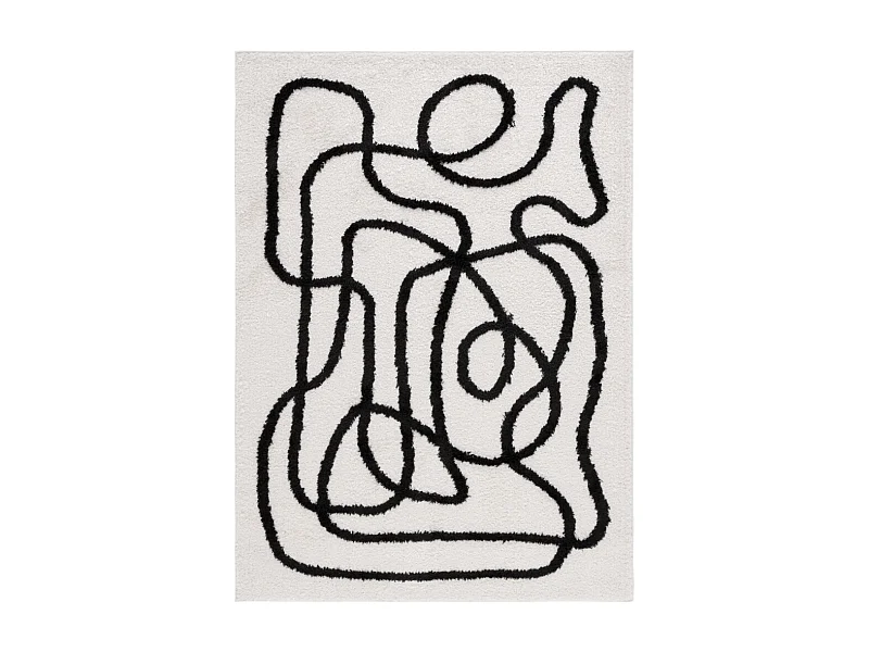 Tapis Ivoire/Noir 122 X 183 cm - Verena