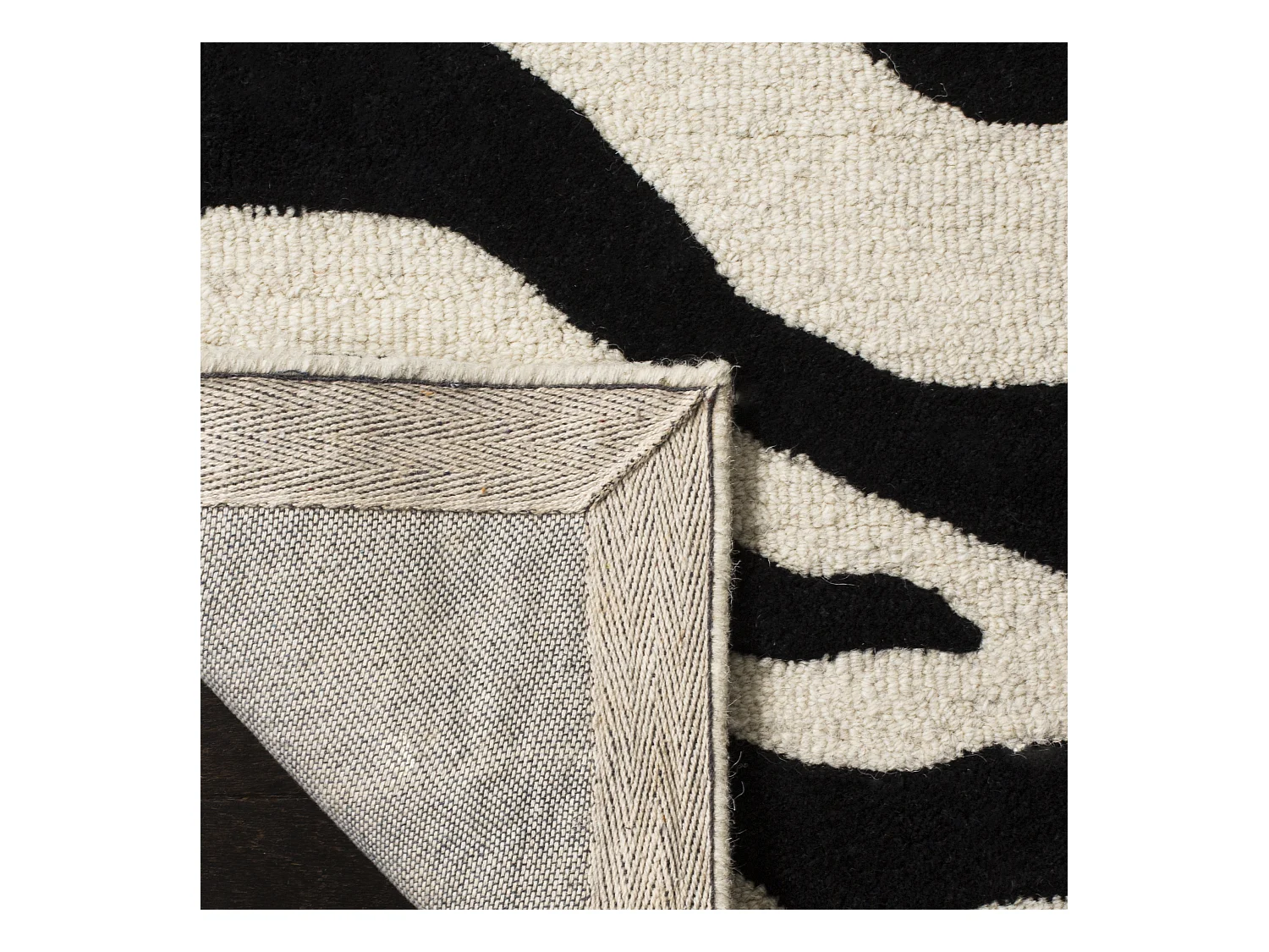 Tapis Neutre/Noir 76 X 244 cm - Nahla