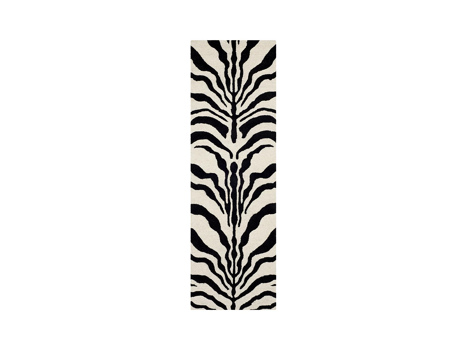 Tapis Neutre/Noir 76 X 244 cm - Nahla
