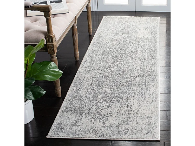 Tapis Ivoire/Gris 66 X 213 cm - Aria