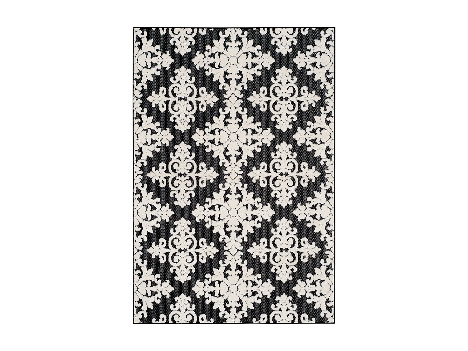 Tapis Noir/Neutre 201 X 290 cm - Zoa