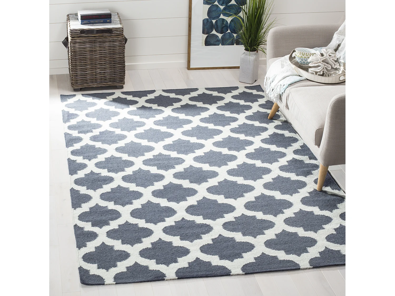 Tapis Bleu/Neutre 183 X 274 cm - Soraya