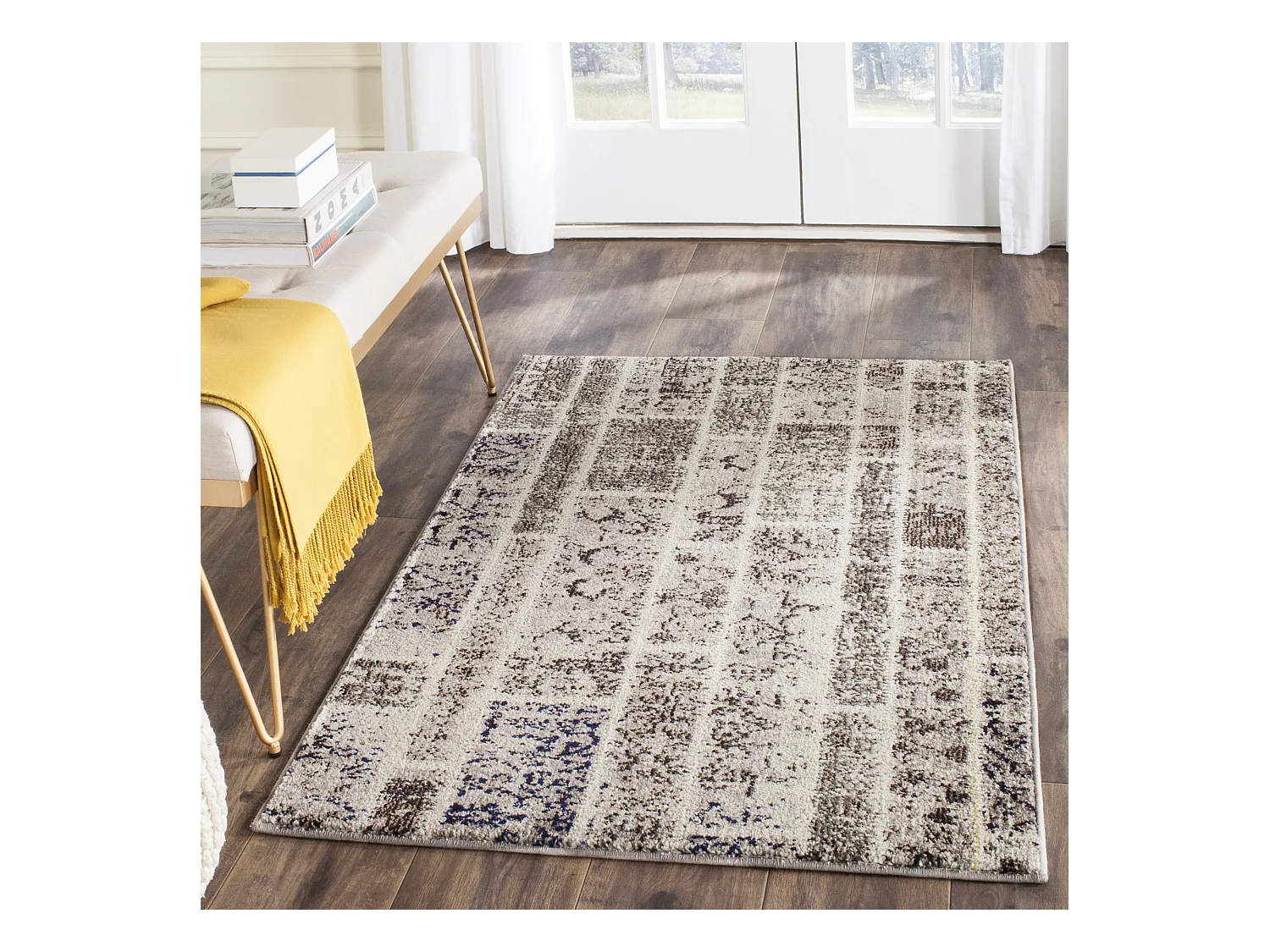 Tapis Neutre/Multicolore 122 X 170 cm - Effi