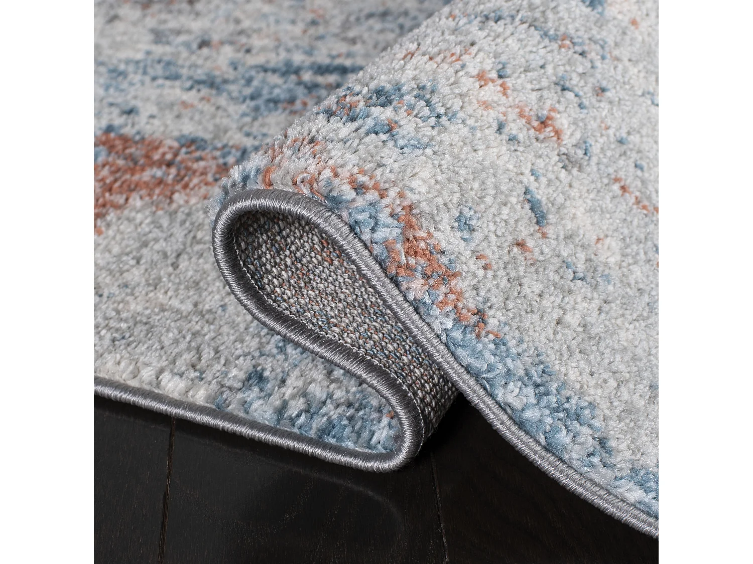 Tapis Neutre/Bleu 122 X 183 cm - Katherine