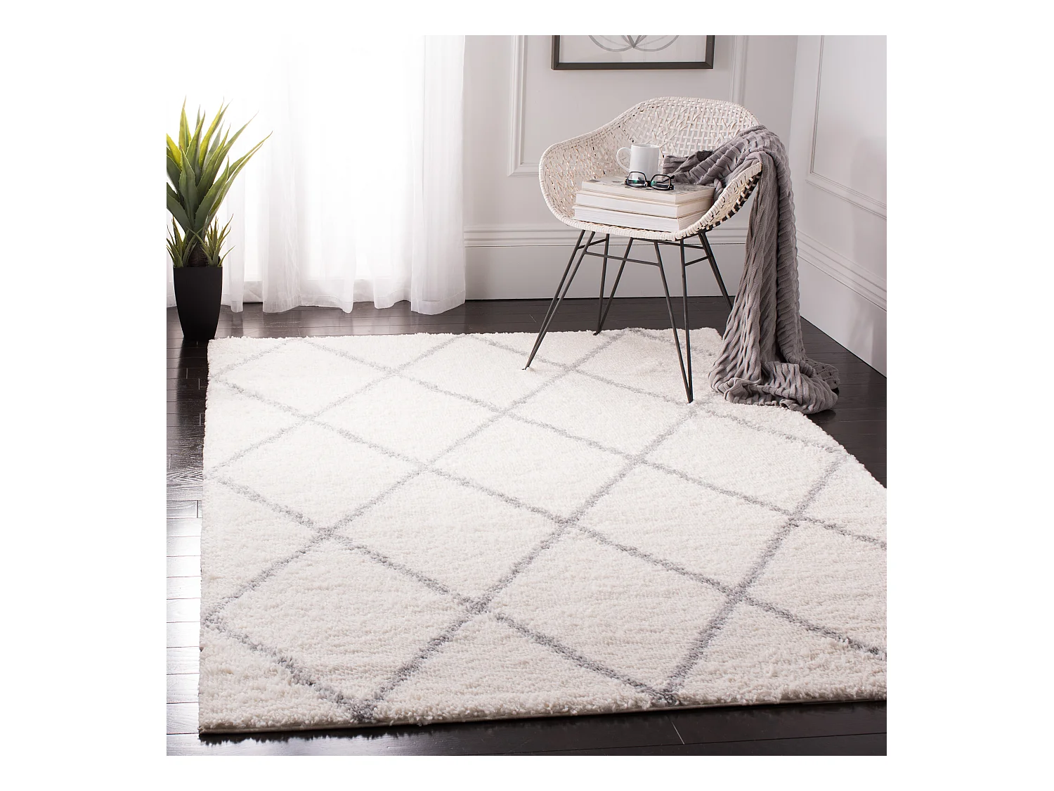 Tapis Neutre/Gris 122 X 183 cm - Harley
