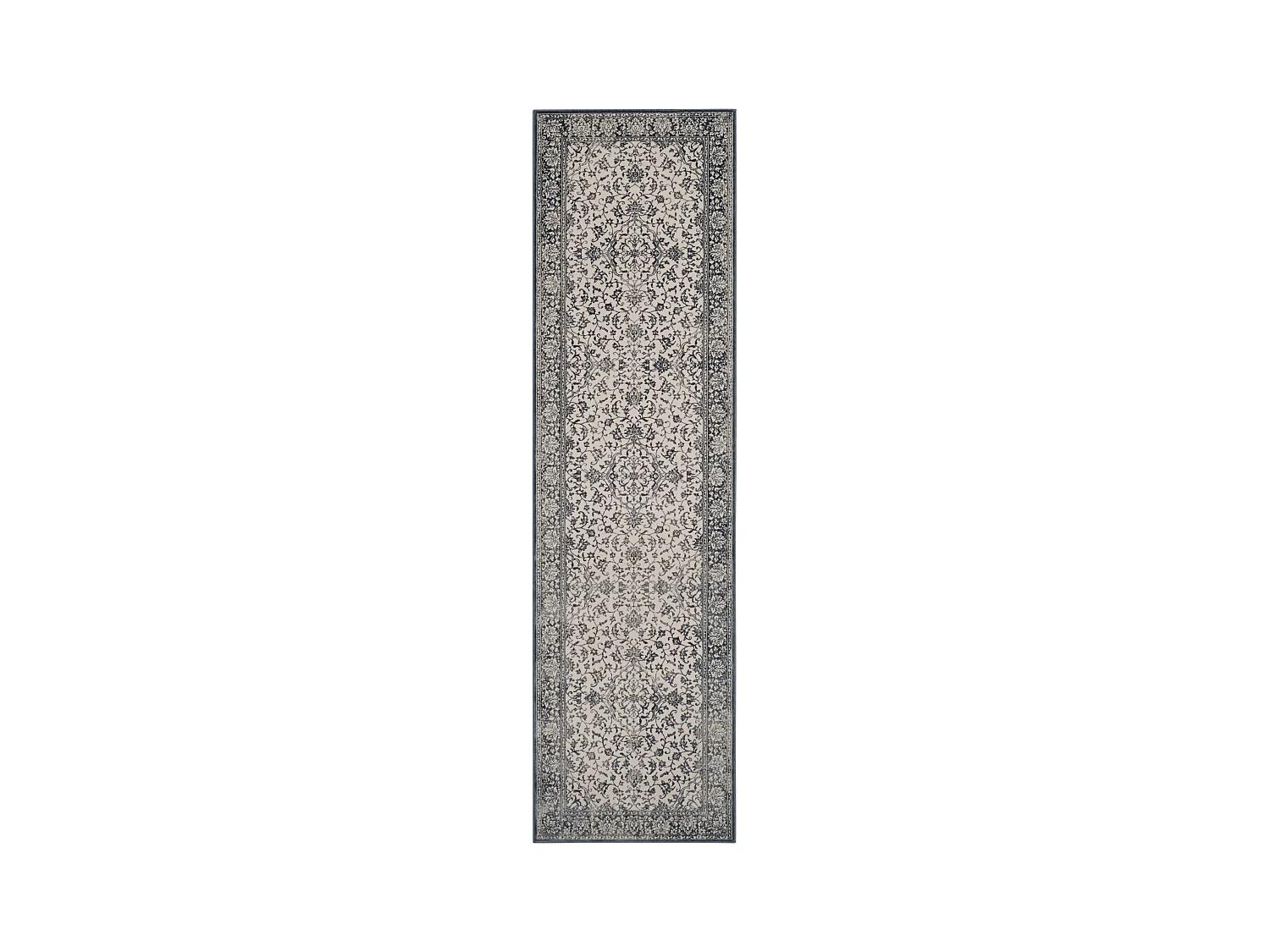 Tapis Bleu Marine/Neutre 66 X 183 cm - Alicia