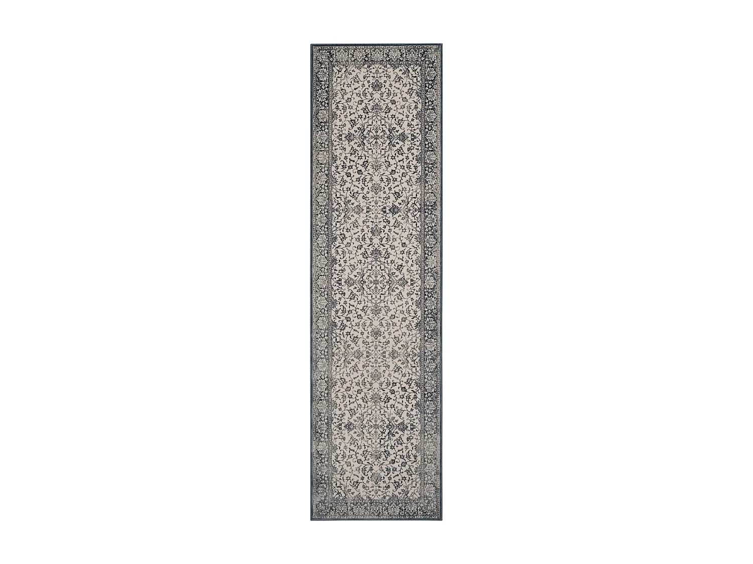Tapis Bleu Marine/Neutre 66 X 183 cm - Alicia