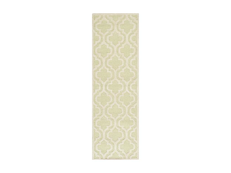 Tapis Vert/Neutre 76 X 244 cm - Oriana