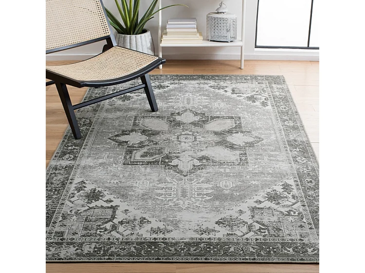 Tapis Vert Foncé/Beige 122 X 183 cm - Fawn