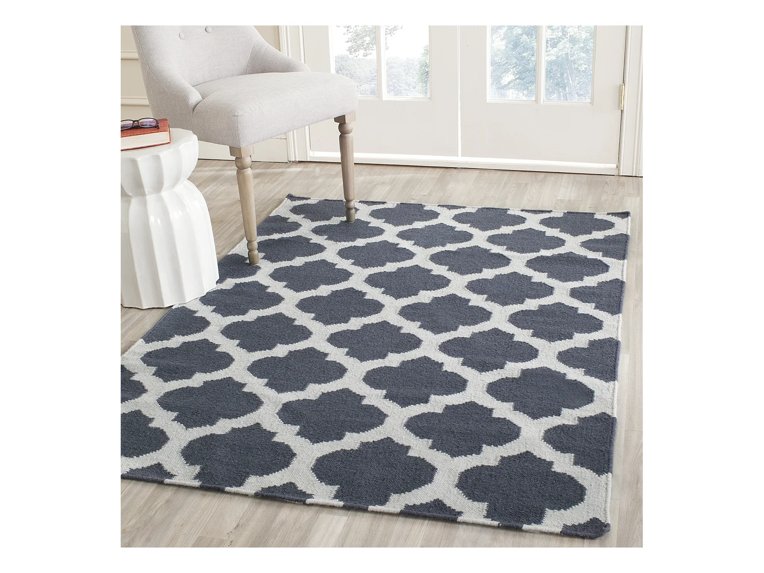 Tapis Bleu/Neutre 91 X 152 cm - Soraya