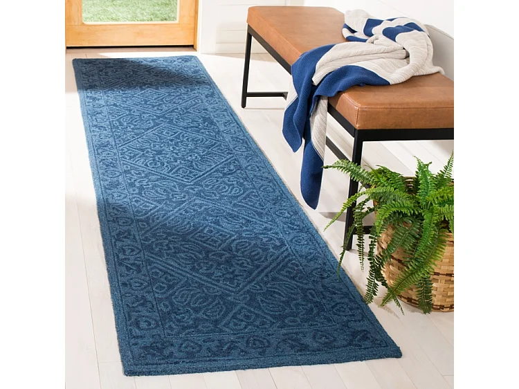 Tapis Bleu Marine 69 X 213 cm - Saphira