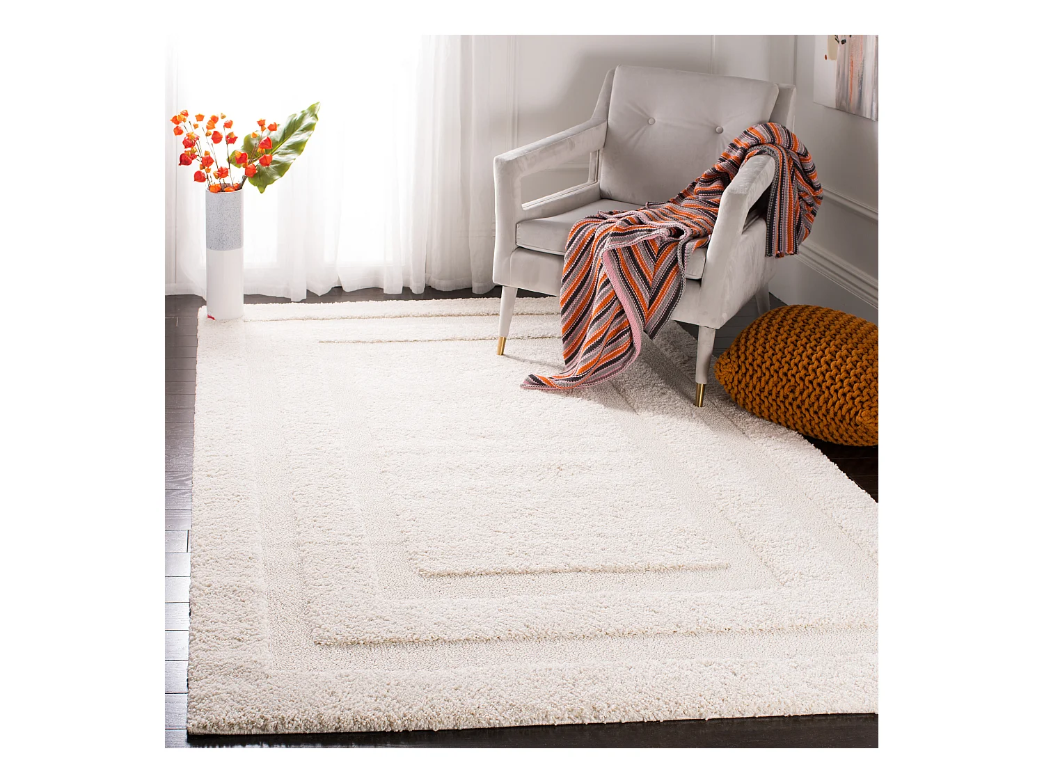 Tapis Neutre/Neutre 122 X 183 cm - Zaniyah