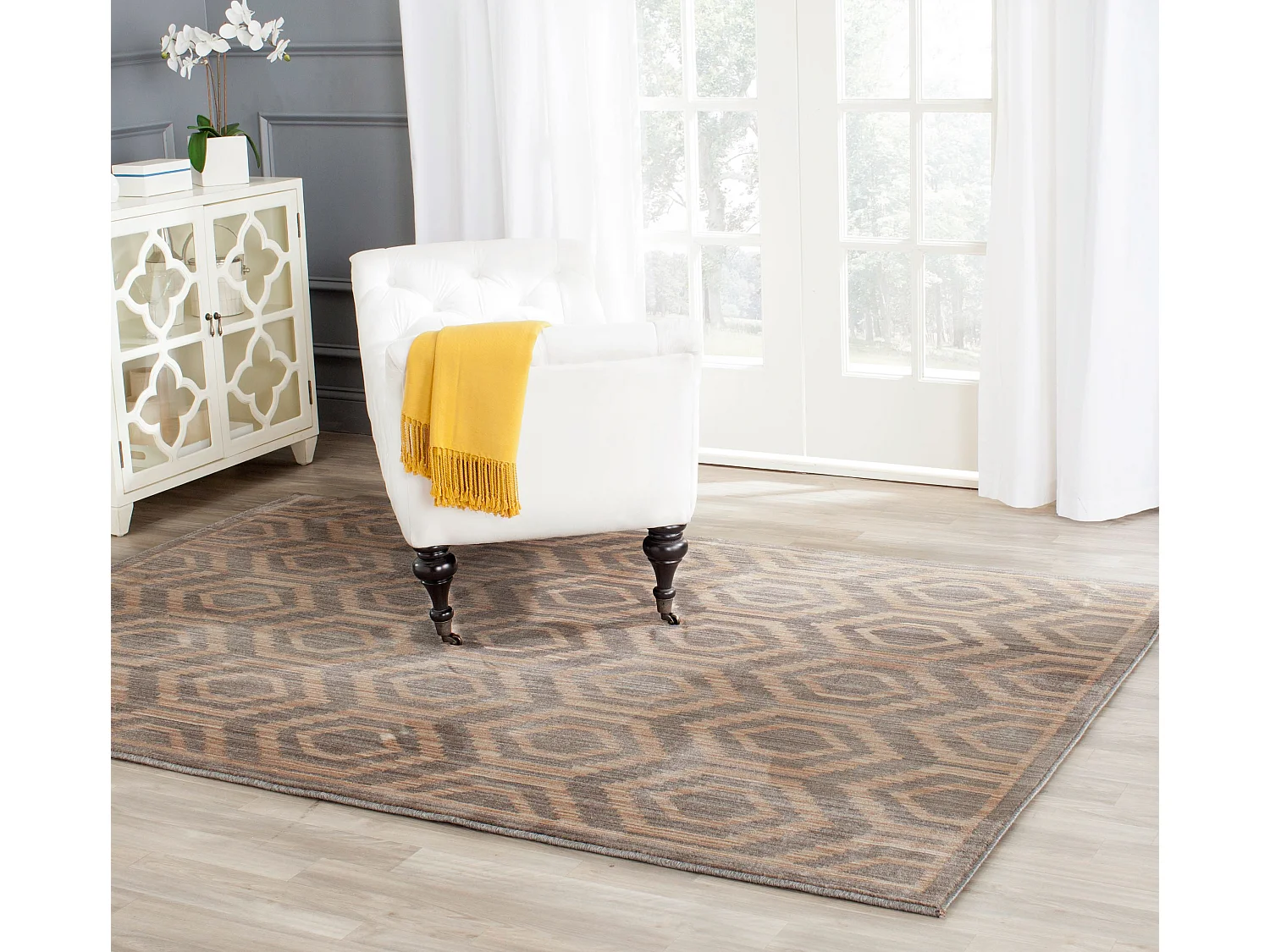 Tapis Gris/Neutre 155 X 229 cm - Bellagio