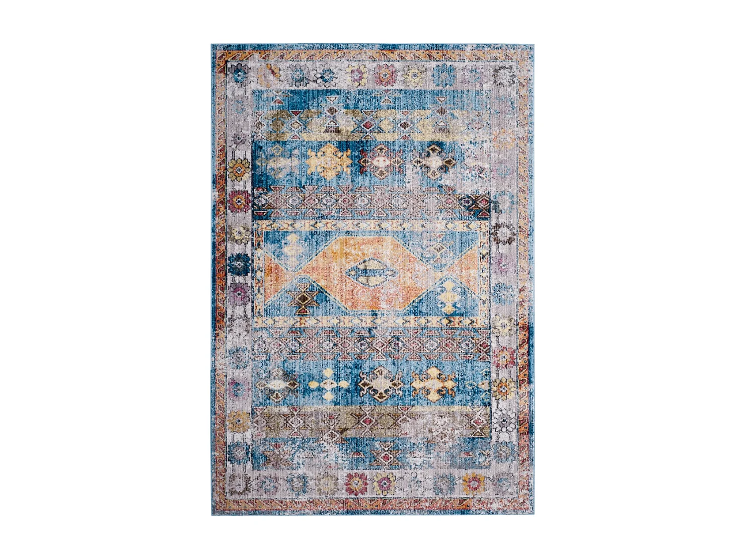 Tapis Bleu/Gris 235 x 305 cm - Yasmeen