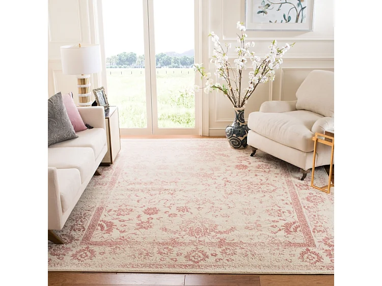 Tapis Neutre/Rose 274 X 366 cm - Lucinda
