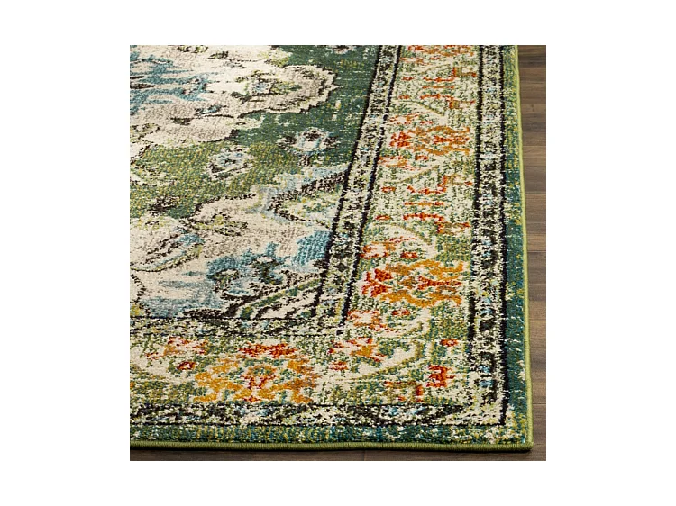 Tapis Vert forêt/Bleu clair 183 X 244 cm - Milà