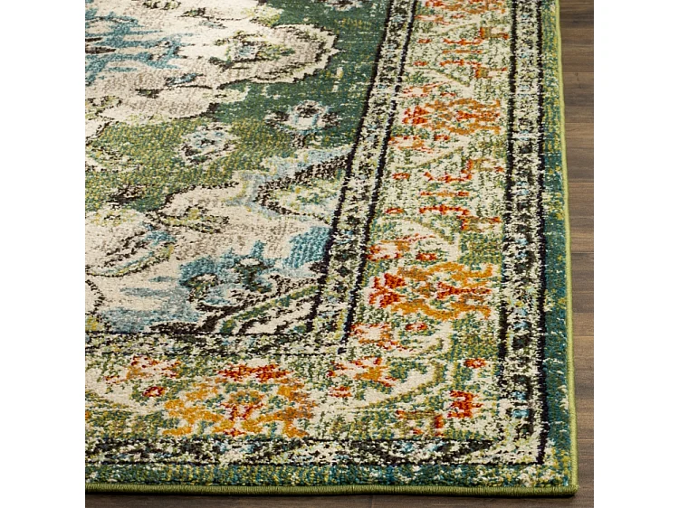 Tapis Vert forêt/Bleu clair 183 X 244 cm - Milà