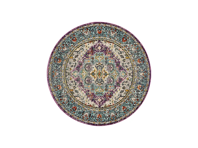 Tapis Violet/Bleu 201 X 201 cm - Arya Area