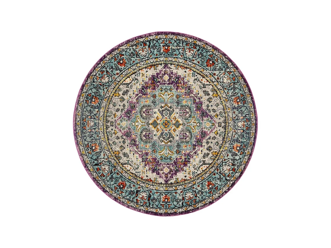 Tapis Violet/Bleu 201 X 201 cm - Arya Area