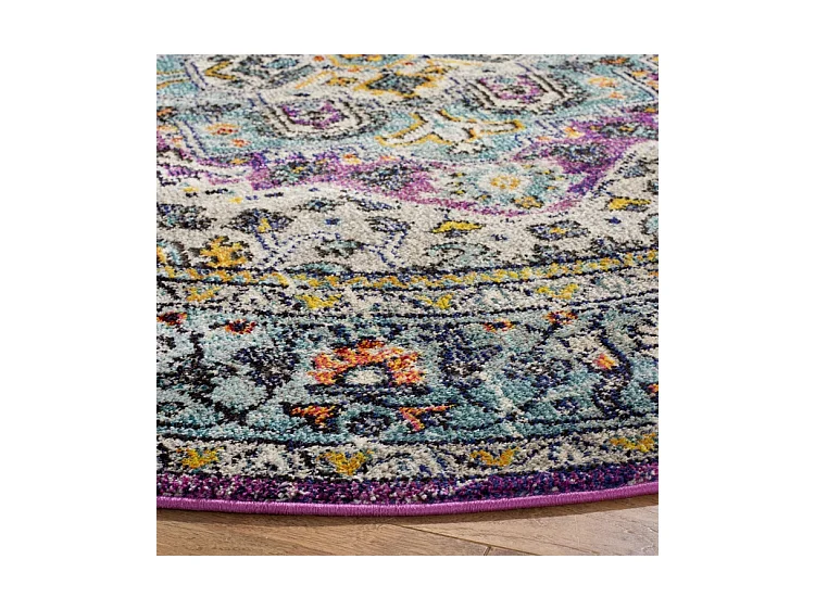 Tapis Violet/Bleu 201 X 201 cm - Arya Area