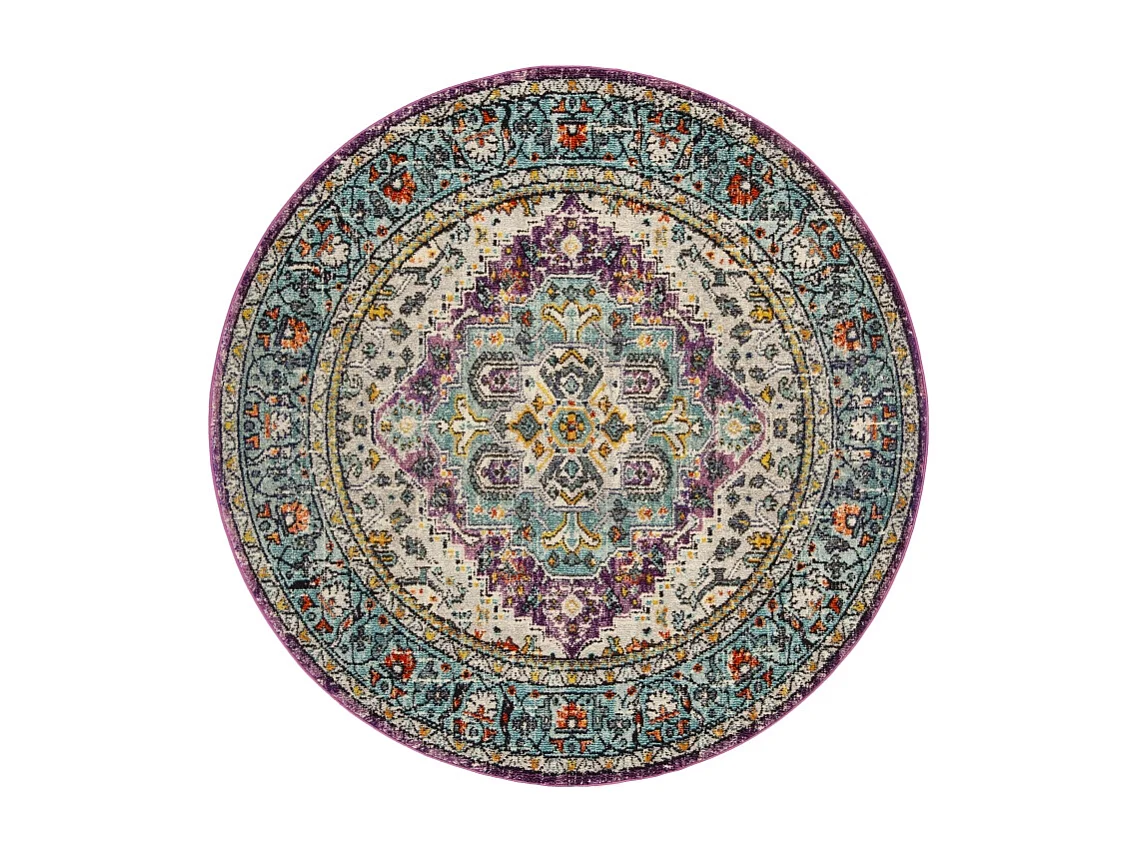 Tapis Violet/Bleu 201 X 201 cm - Arya Area