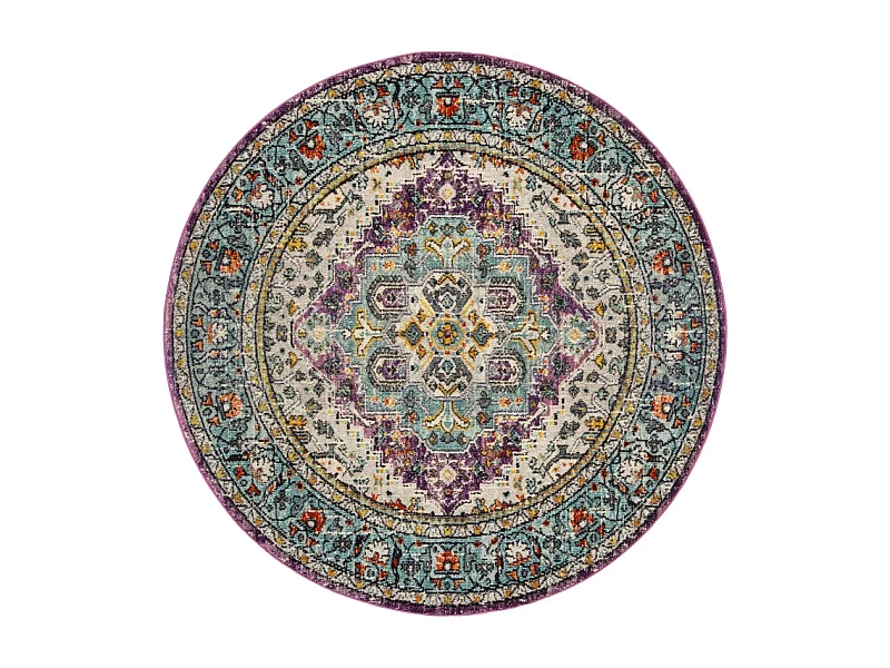 Tapis Violet/Bleu 201 X 201 cm - Arya Area