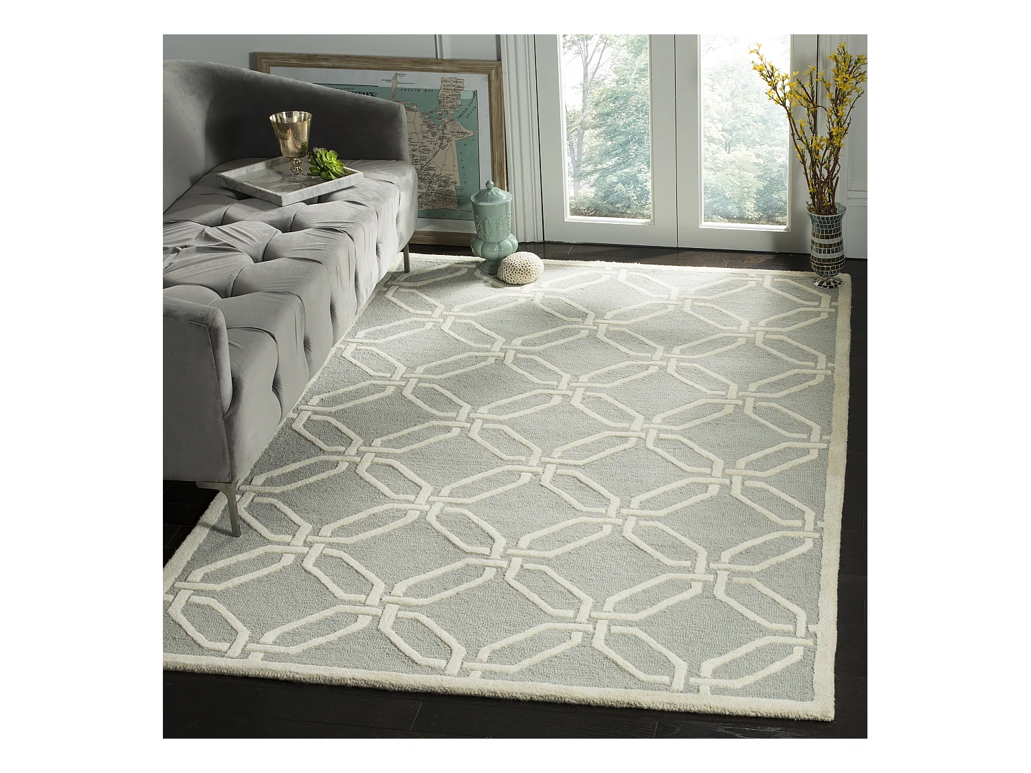 Tapis Gris/Neutre 122 X 183 cm - Mollie
