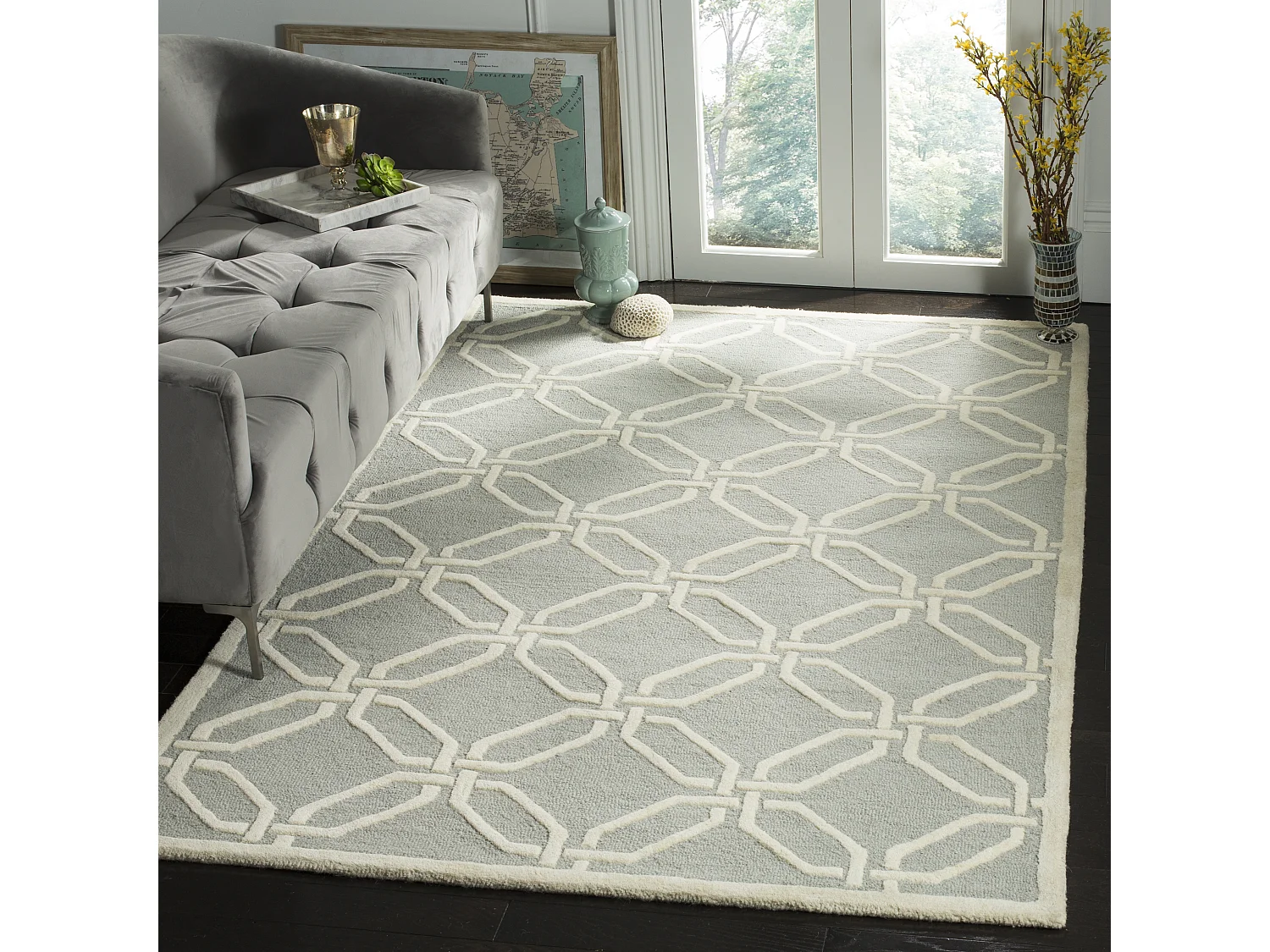 Tapis Gris/Neutre 122 X 183 cm - Mollie