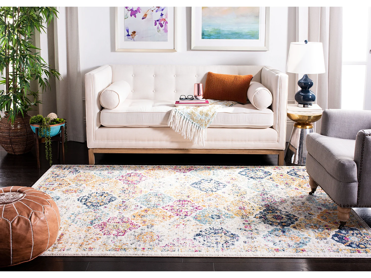 Tapis Neutre/Multicolore 201 X 279 cm - Mopani
