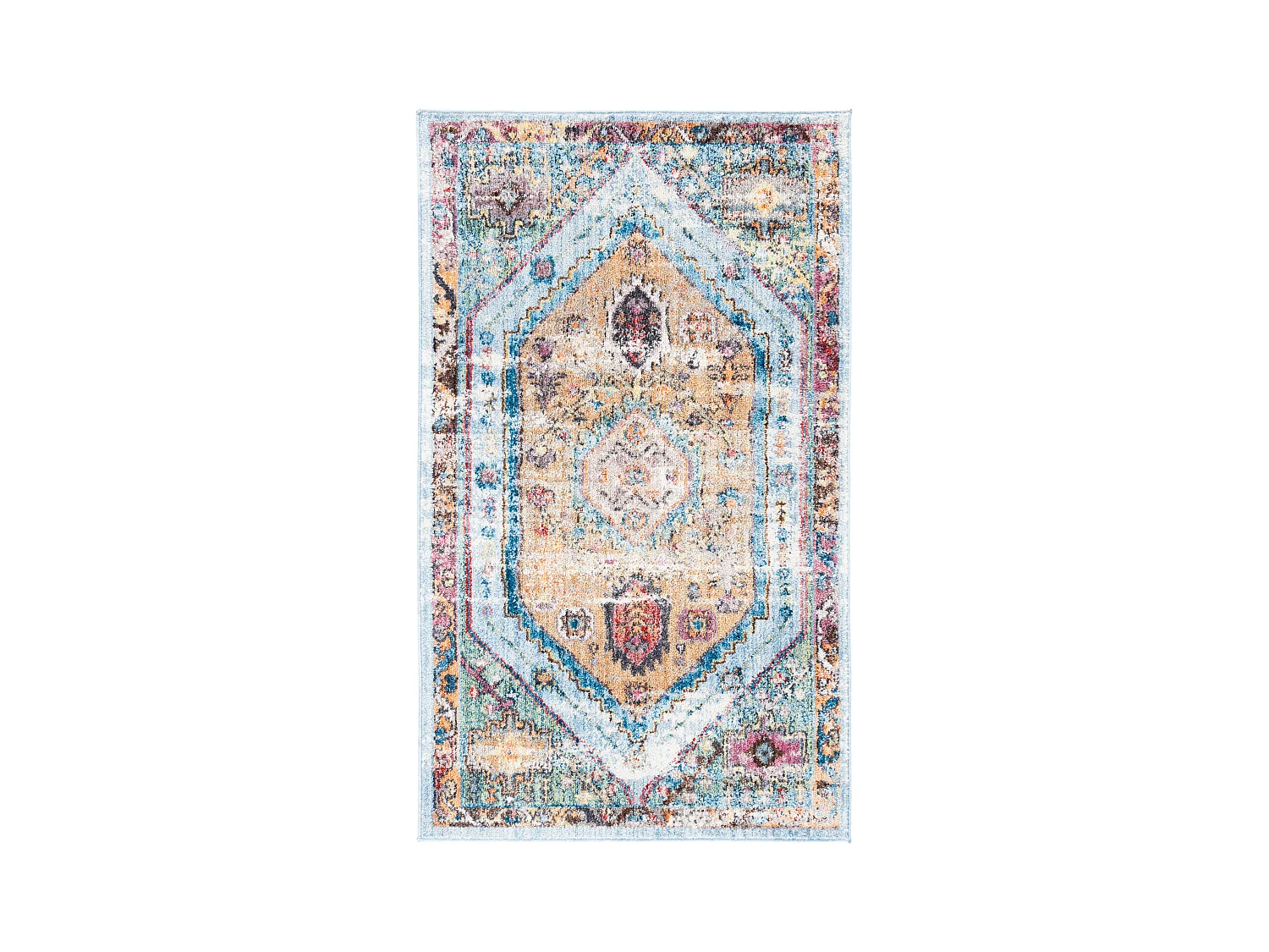 Tapis Bleu/Neutre 91 X 152 cm - Marlie