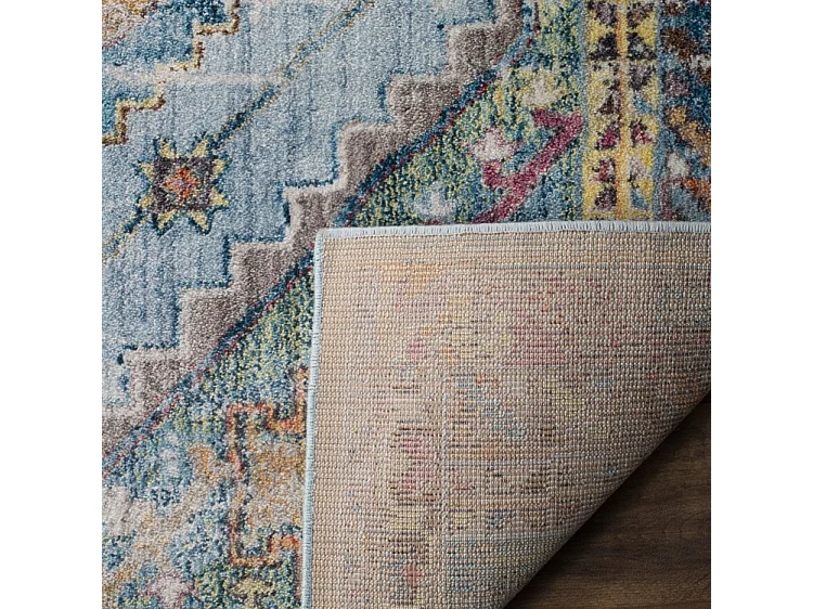 Tapis Bleu/Neutre 91 X 152 cm - Marlie
