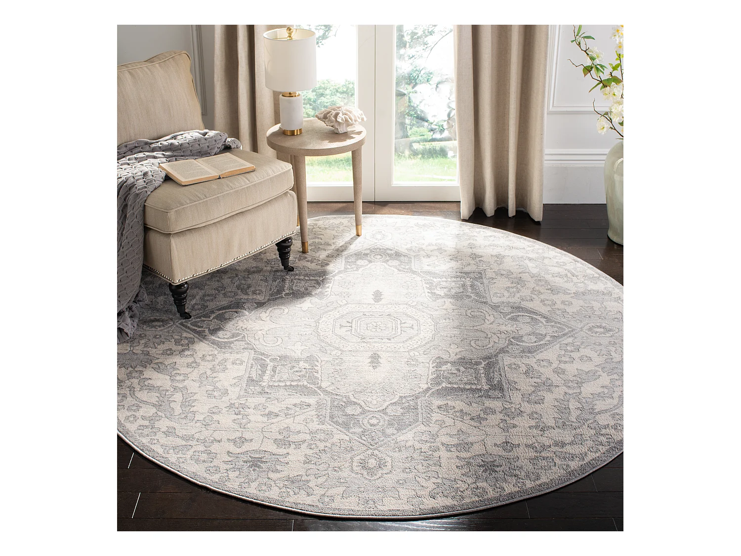Tapis Gris/Neutre 201 X 201 cm - Maeve
