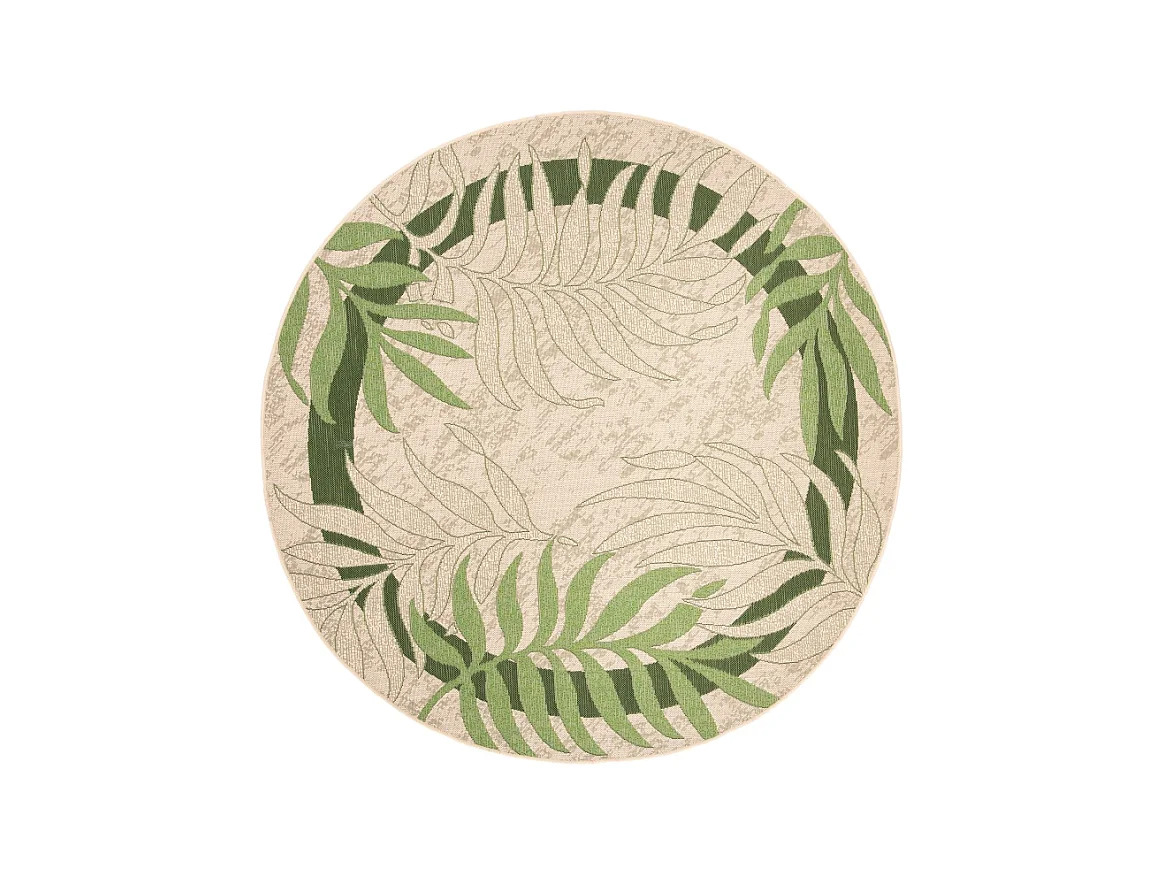 Tapis Vert/Beige 160 X 160 cm - Zofia