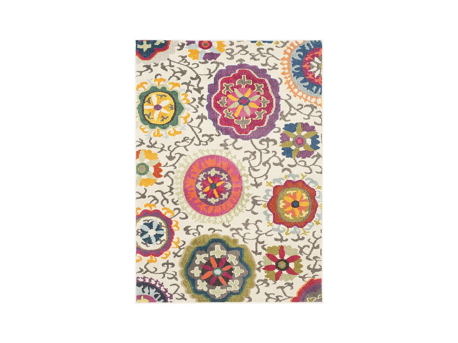 Tapis Neutre/Multicolore 91 X 152 cm - Manteca