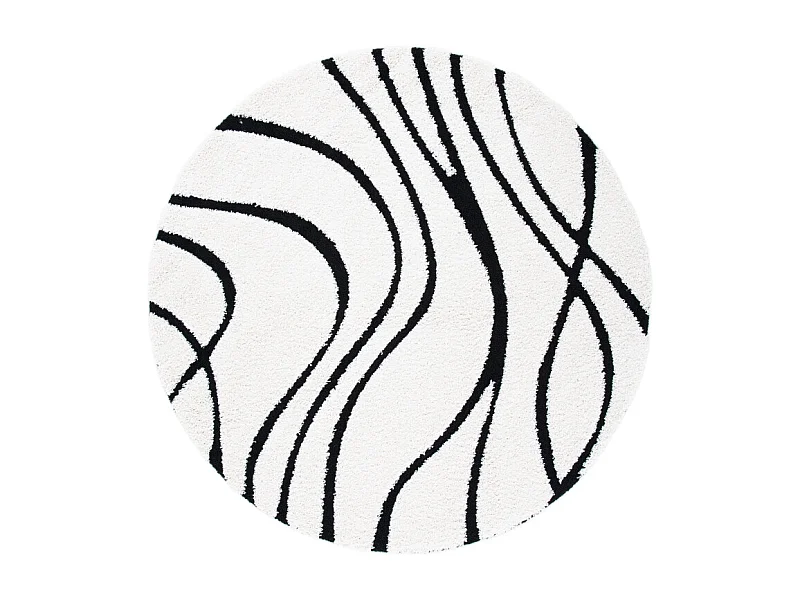 Tapis IVOIRE/NOIR 201 X 201 cm - Naples