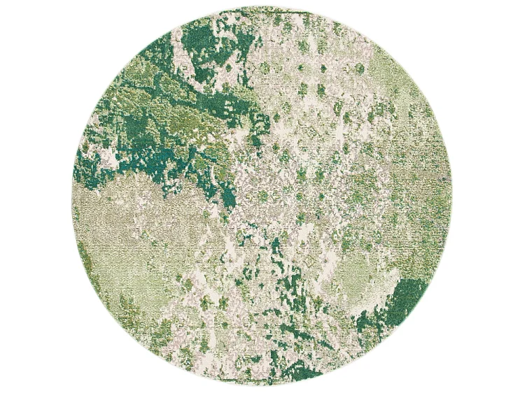 Tapis Vert/Ivoire 201 X 201 cm - Alethea