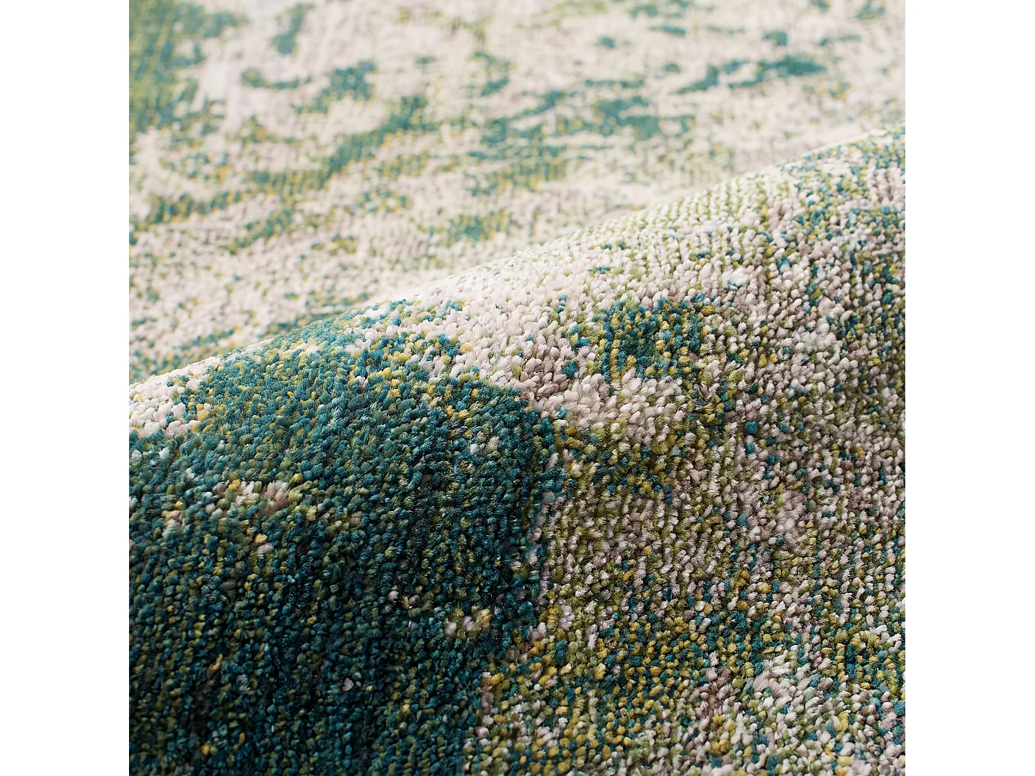 Tapis Vert/Ivoire 201 X 201 cm - Alethea