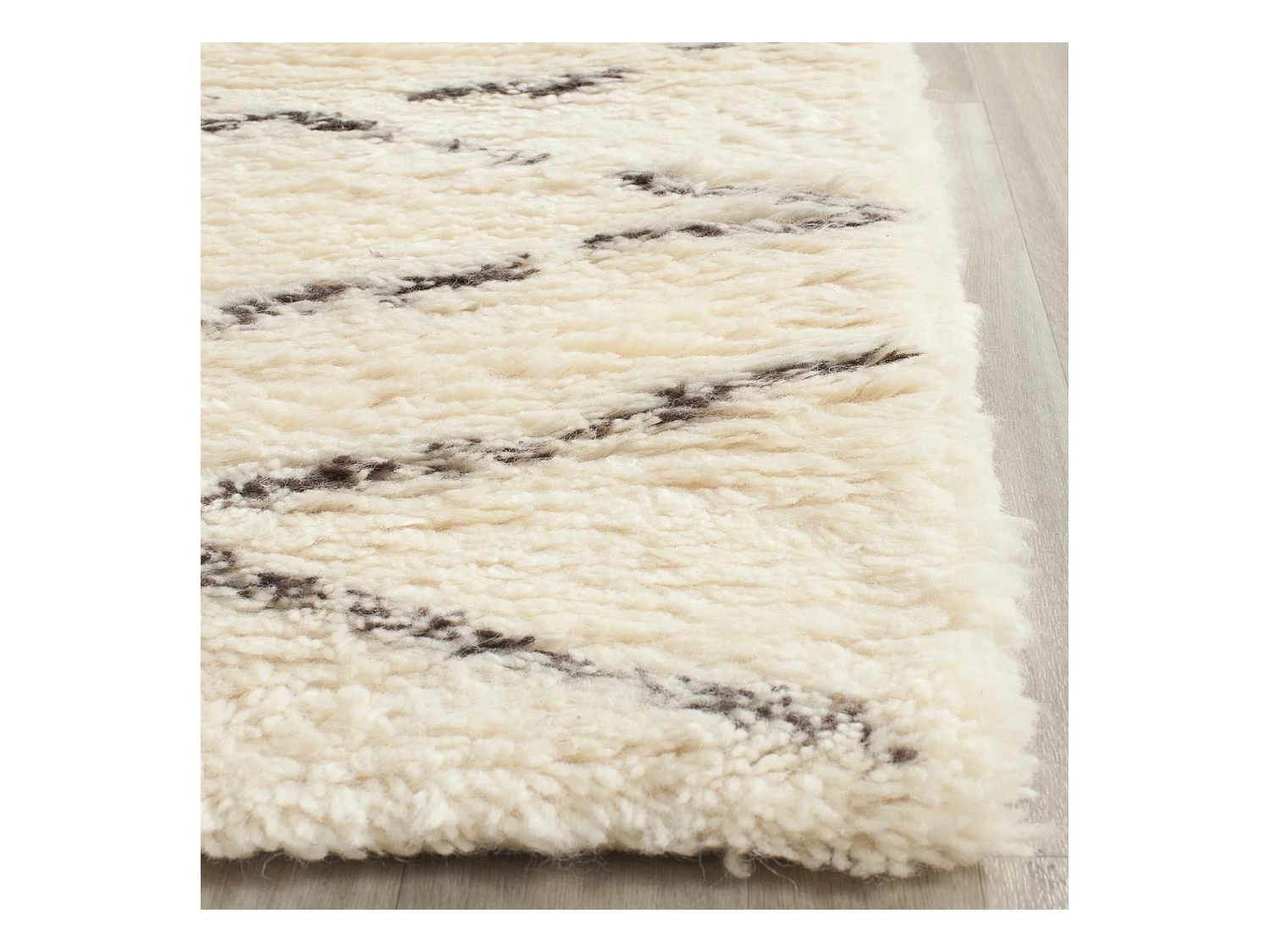 Tapis Blanc/Marron 152 X 244 cm - Cyrene