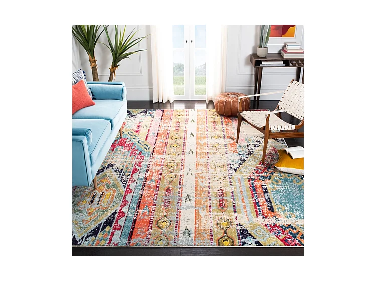 Tapis Bleu/Orange 274 X 366 cm - Emilia