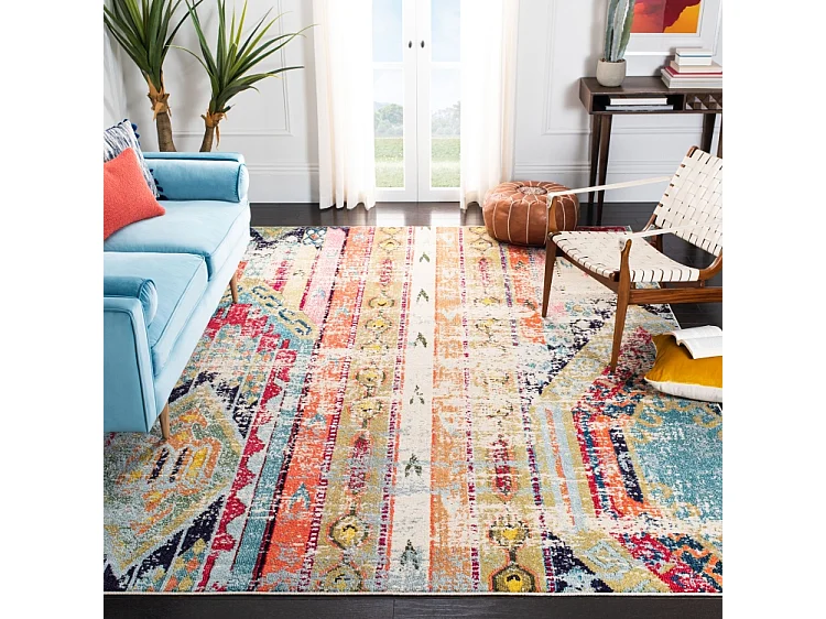 Tapis Bleu/Orange 274 X 366 cm - Emilia