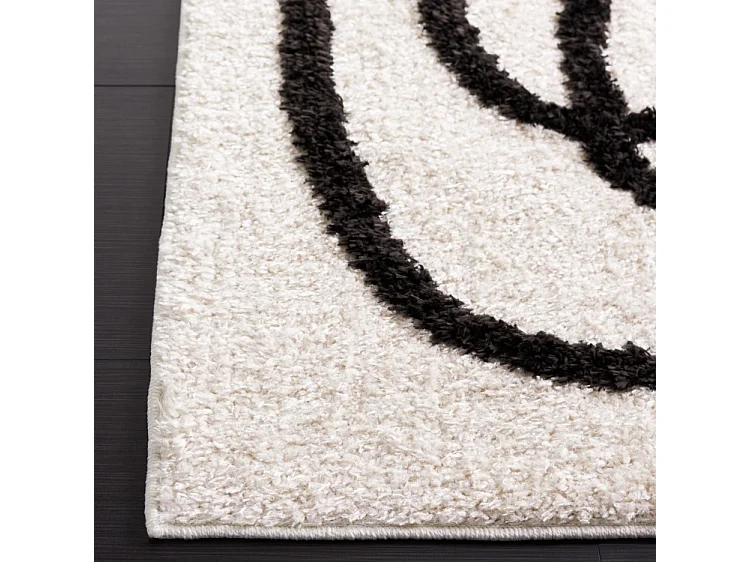 Tapis Ivoire/Noir 66 X 244 cm - Verena