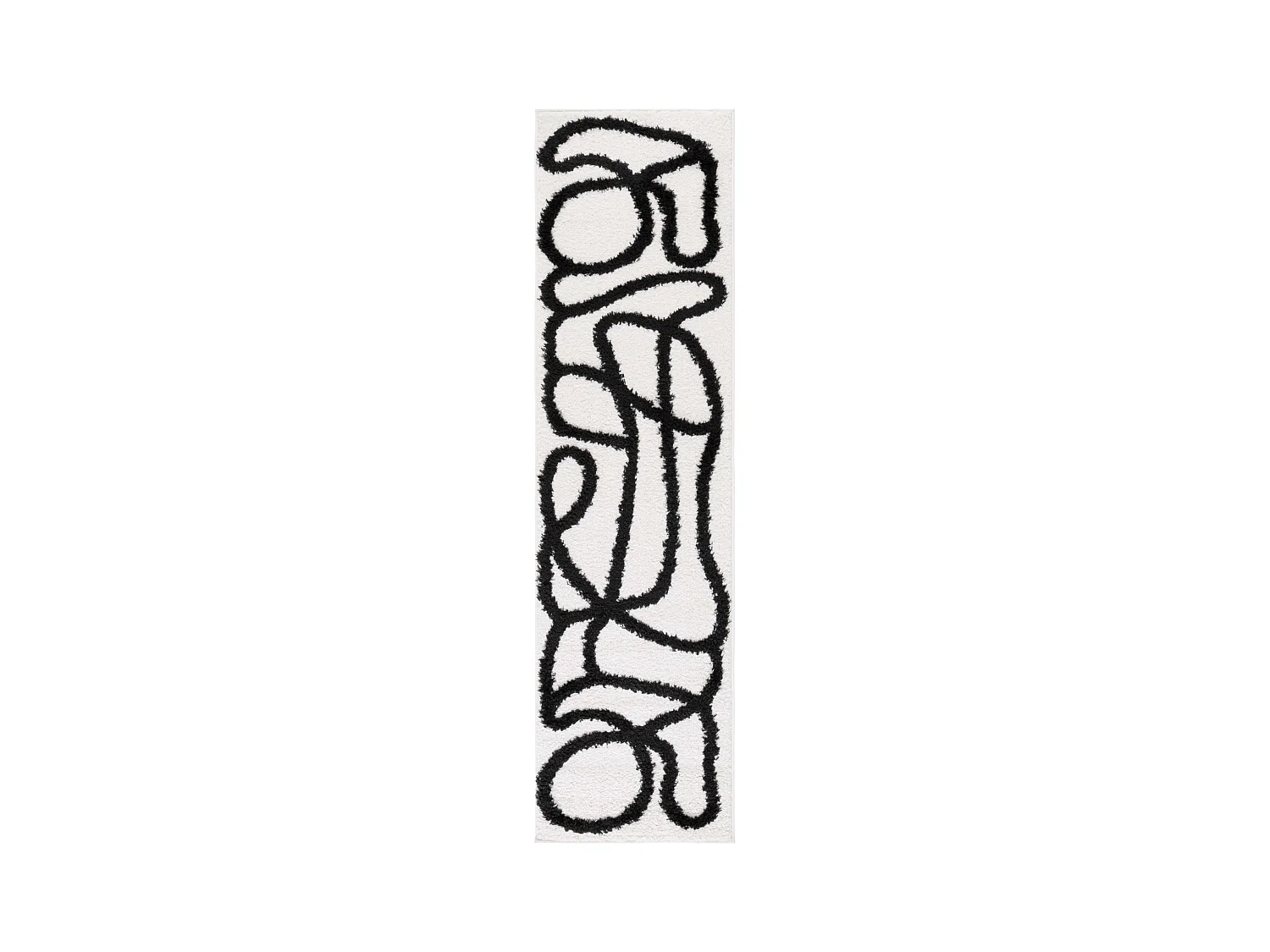 Tapis Ivoire/Noir 66 X 244 cm - Verena